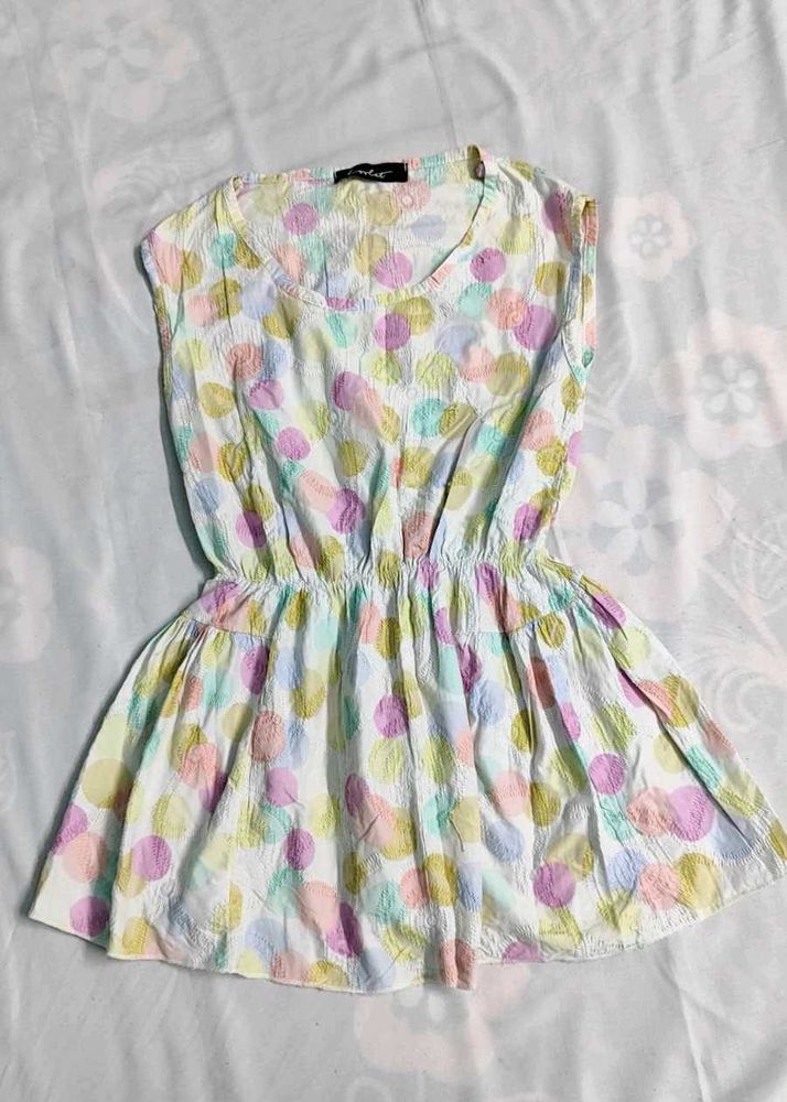 Pastel Polka Top For Women
