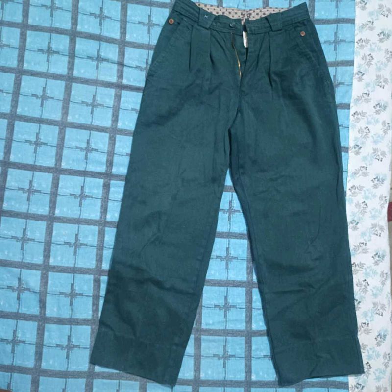 Green Wide Leg Pants