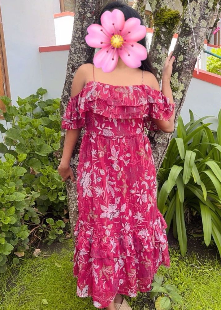 Floral Off-Shoulder Dress