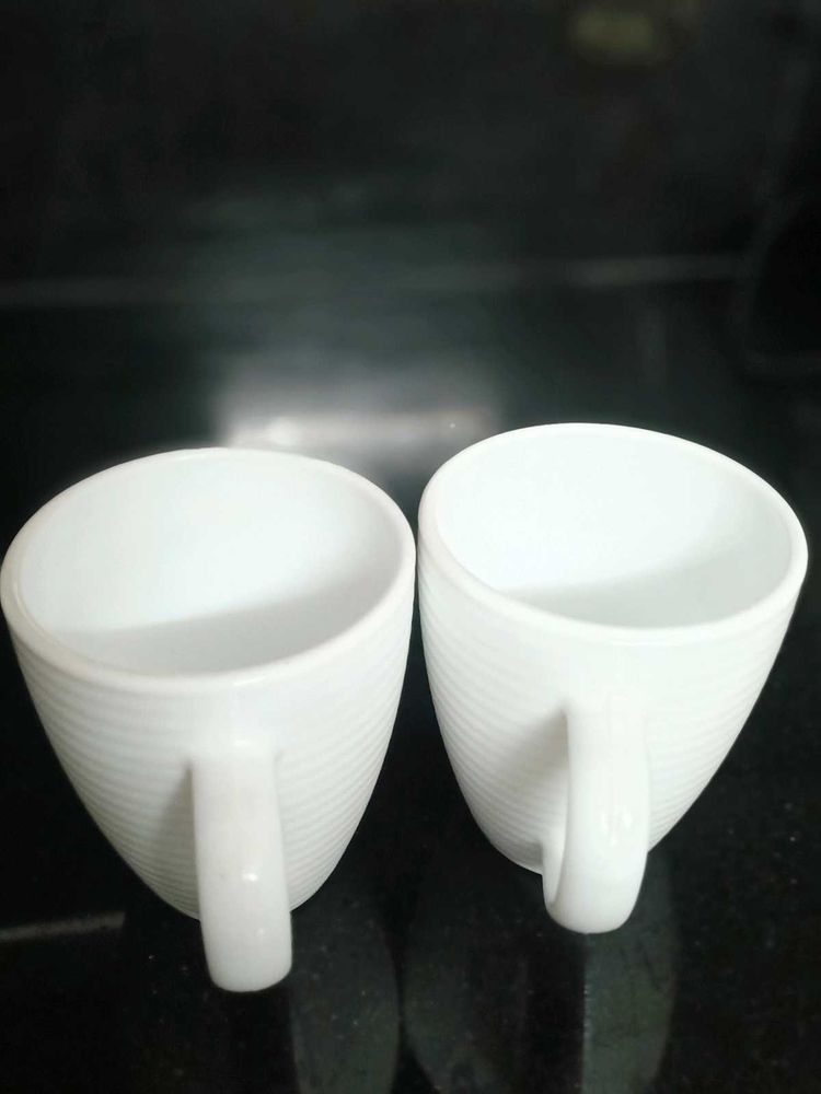 White Elegent Mugs(Unused)