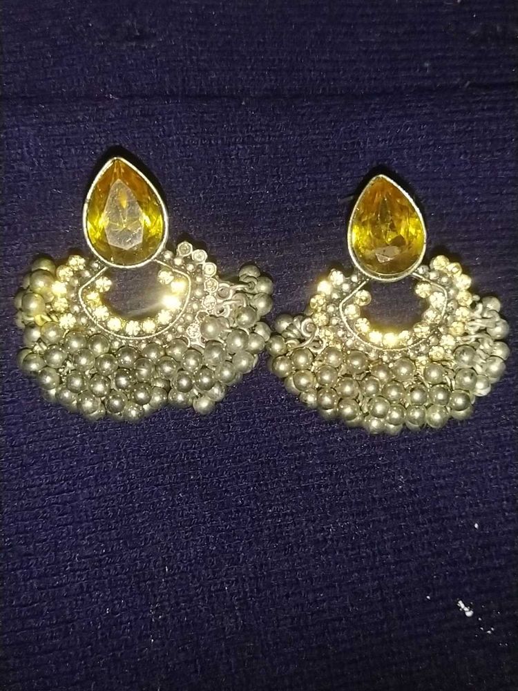 Black Metal Earrings Beautiful