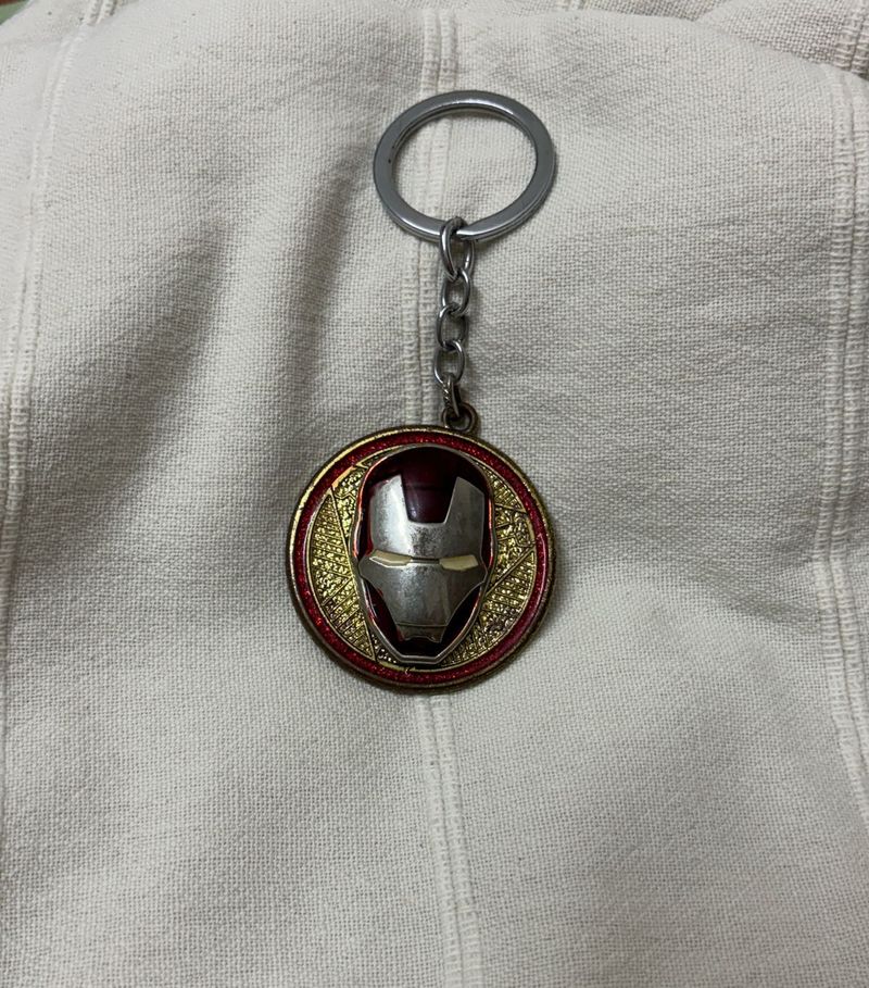 Marvels Ironman Spinning Metal Keychain