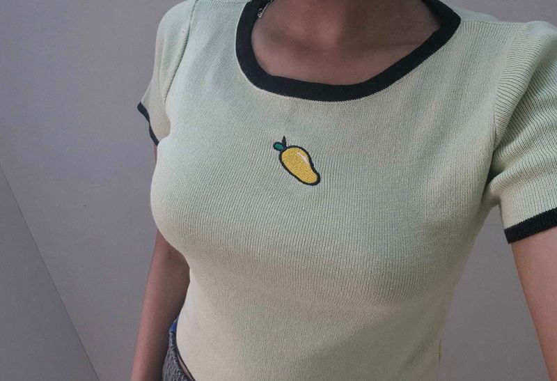 Pinteresty Cute Indie Core Mango Fruit Tee