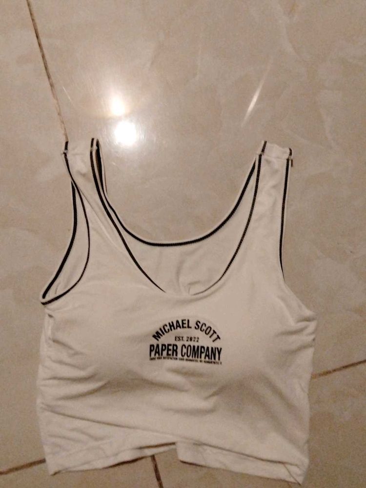 Micheal Scott Tank Top White