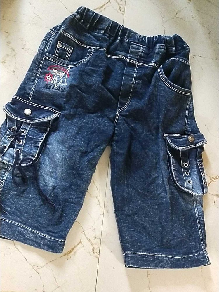 Denim Half Pant For Boys