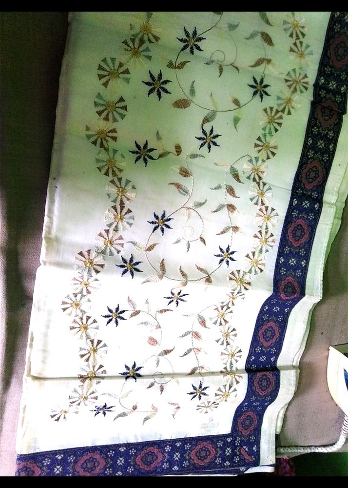 Kerala White Cotten Saree