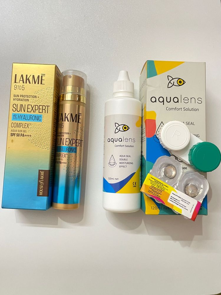 Lakme Sunscreen Spf 50 &amp; Aqua Lens- Spicy Gray