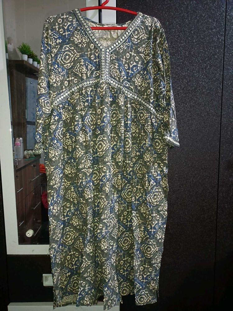 Printed Ethnic Dress