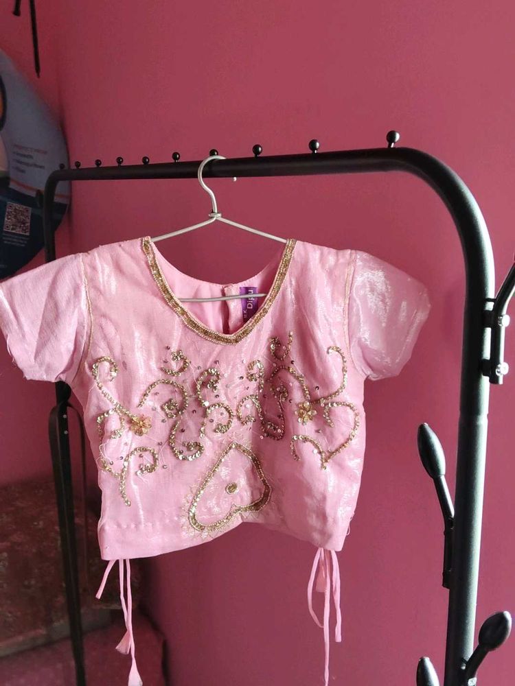 Pink Lehenga For Girls (Kids)