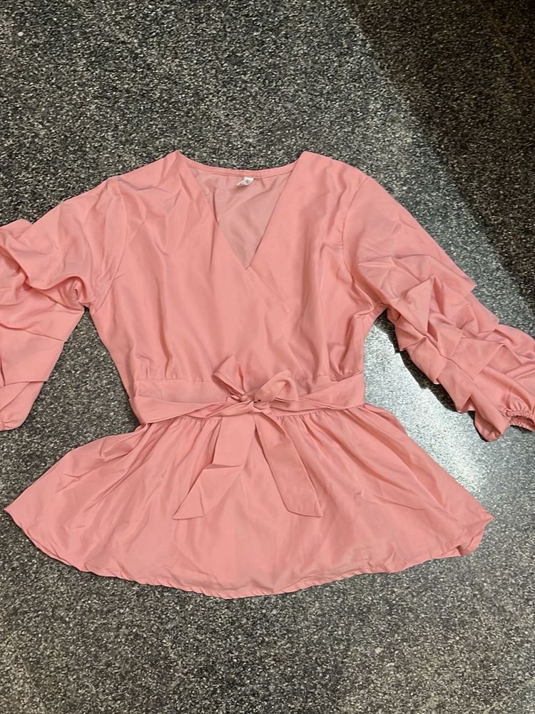 Peplum Wrap Top - Stylish &amp; Chic