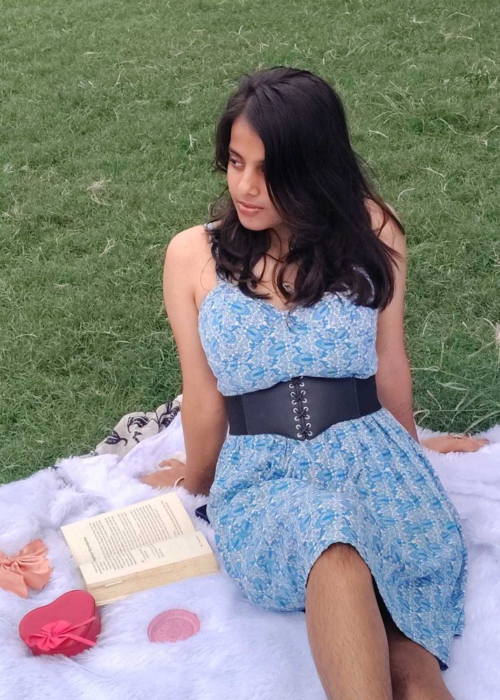 Blue Printed Sundress