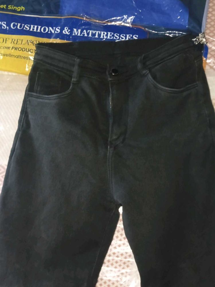 Stylish Black Denim Jeans