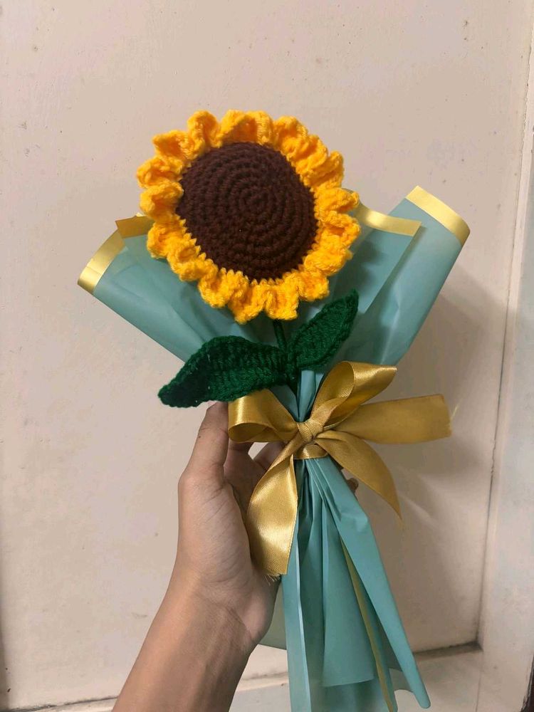 Crochet Sunflower Bouquet