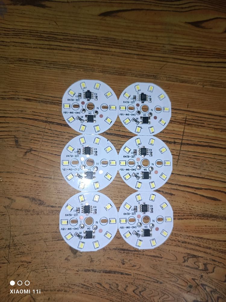 9Watt led Dob Plate Pack Of 6 New Condition