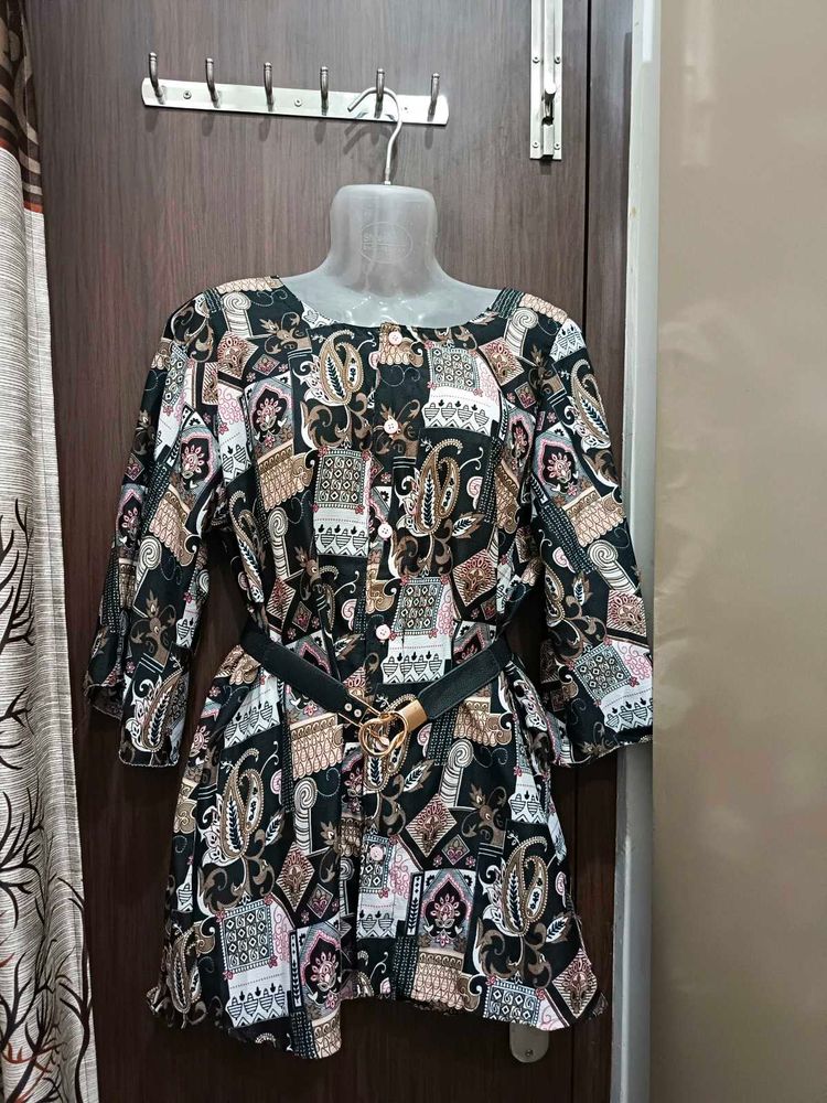 Patterned Printed Tunic