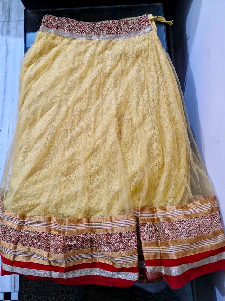 Cream Colored Lehnga
