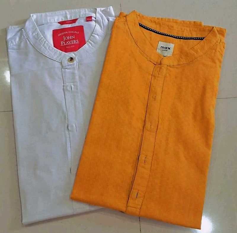 Men's Casual Mandarin Collar Shirts