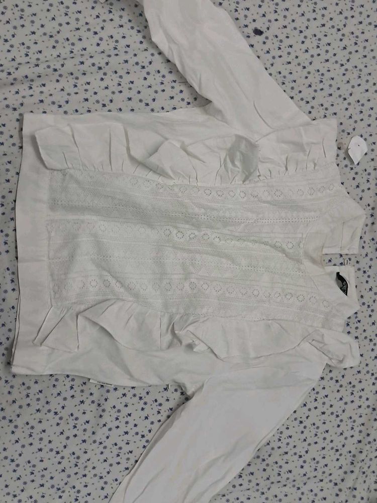 White Casual Top