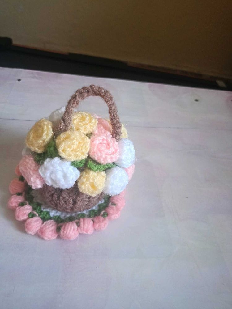 Crochet Flower Wall Busket 🥰🥰🥰