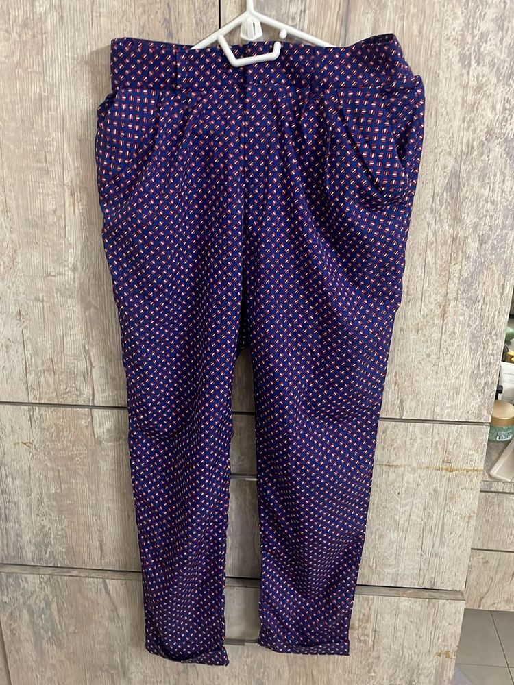 Patterned Casual Pants