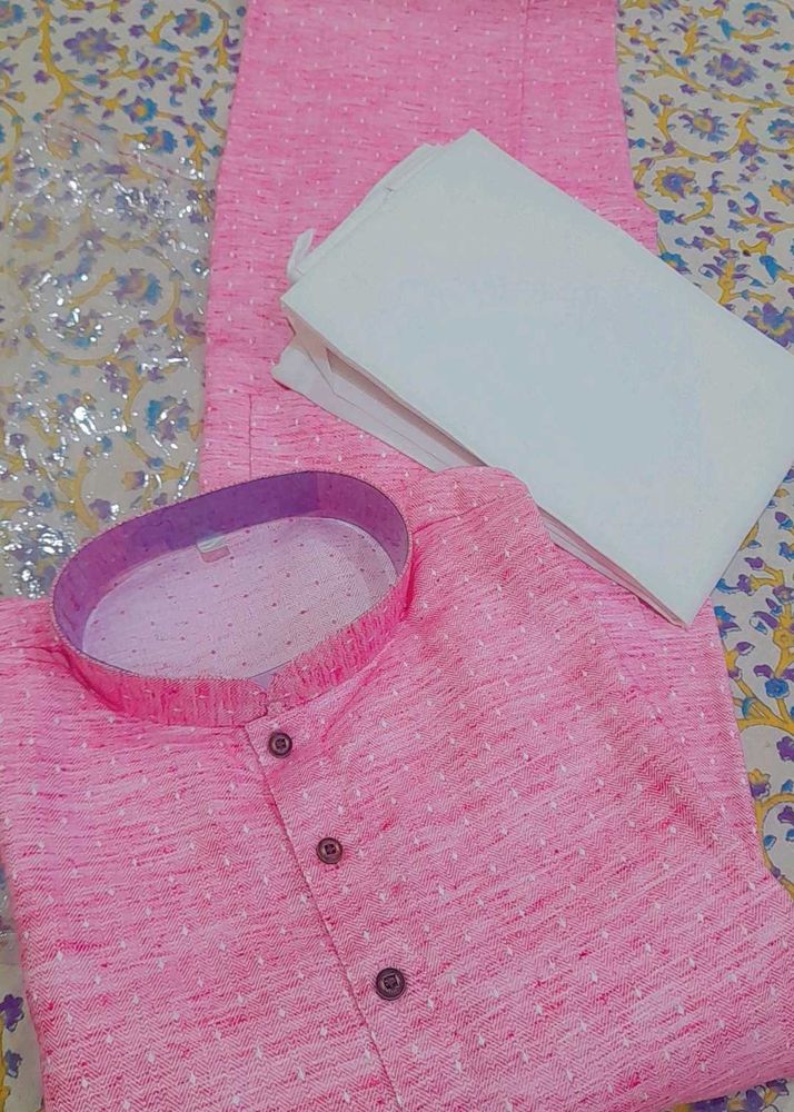 Pink Kurta Pajama Set