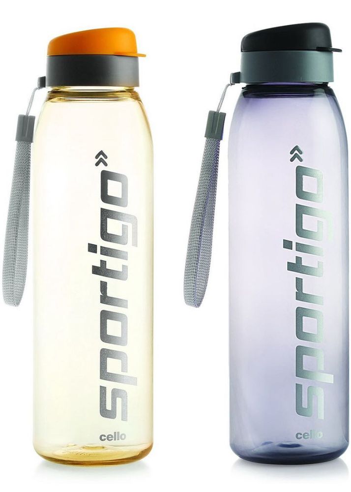 Cello Sportigo Plastic Bottle Set, 1 Litre, Set of