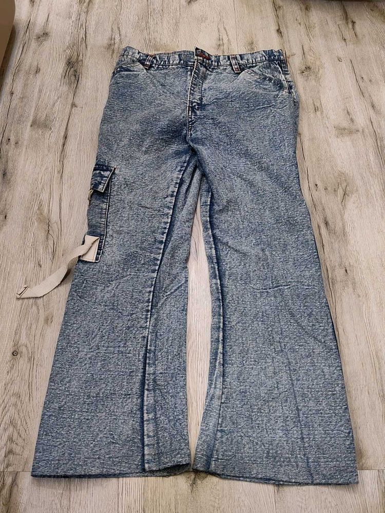 Sc8745 Sabrin Cargo Bootcut Jeans Waist 32