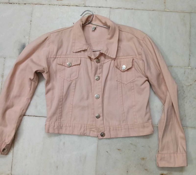 Peach Denim Jacket