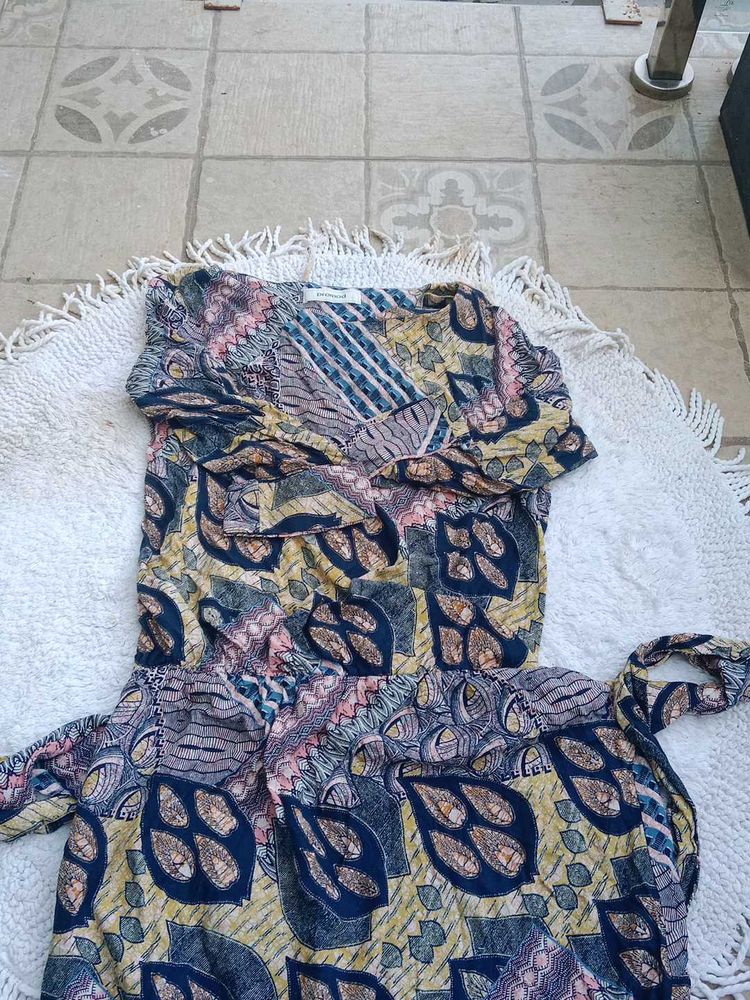 Abstract Print Dress