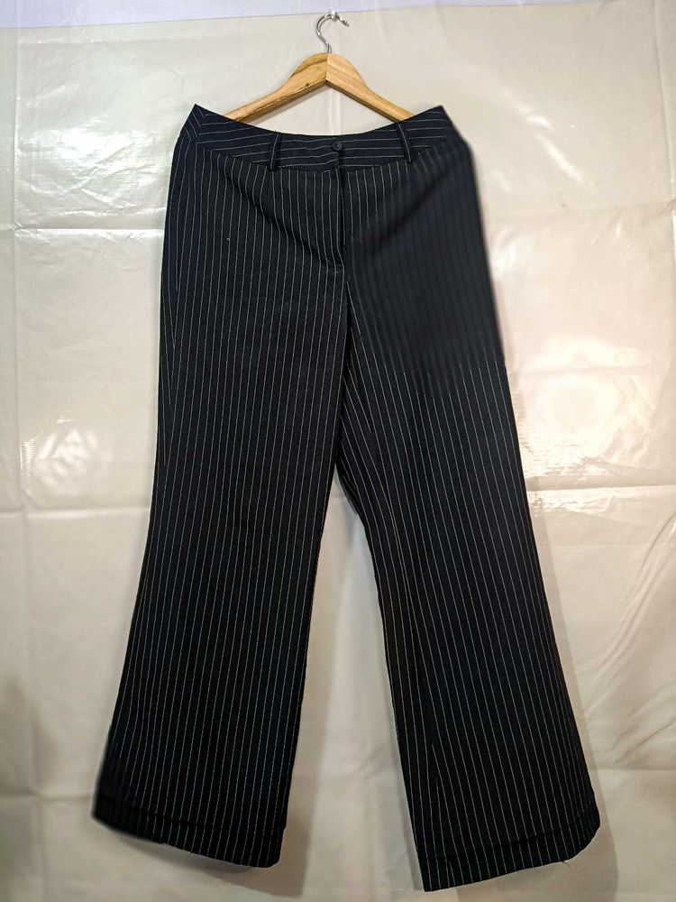 Pinstripe Wide Leg Pants