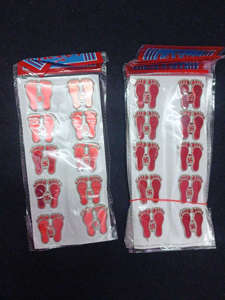 Lakshmi Feet Stickers Pack Of 10