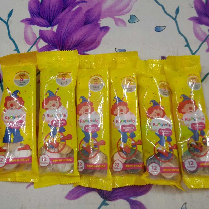 Rangeela Tempera Colors - 12 Shades