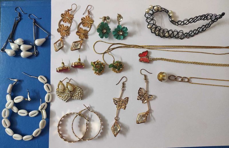 Pack Of 14 Combo: Earrings ,Stud, Zumka Sets