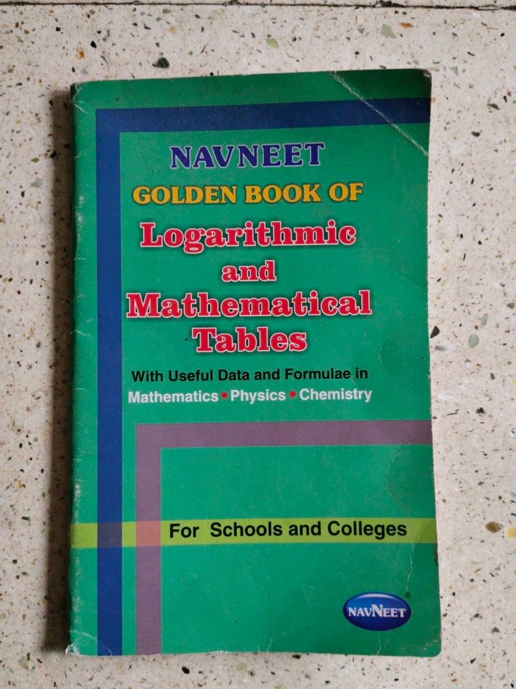 Navneet Golden Book Of Logarithmic And Mathematica