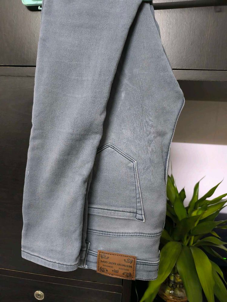 Gray Denim Jeans