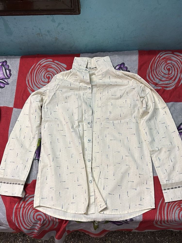 Printed Button-Down Shirt