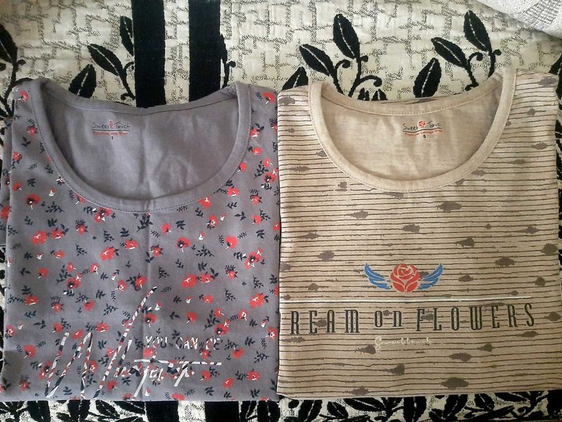 Pack Of 2 Printed Tshirts💐