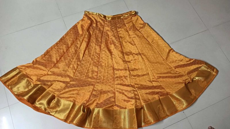 Golden Ethnic Skirt