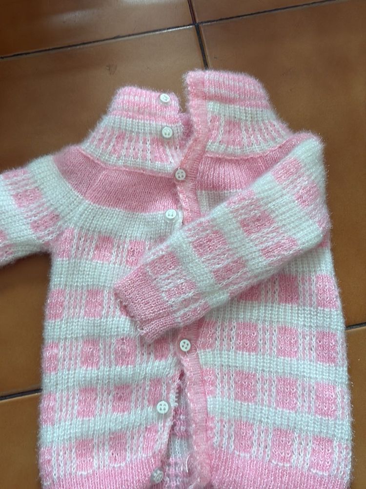 Cute Pink Knit sweater and pyjama