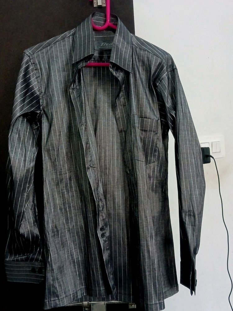 FORMAL SHIRT BLACK GREYISH