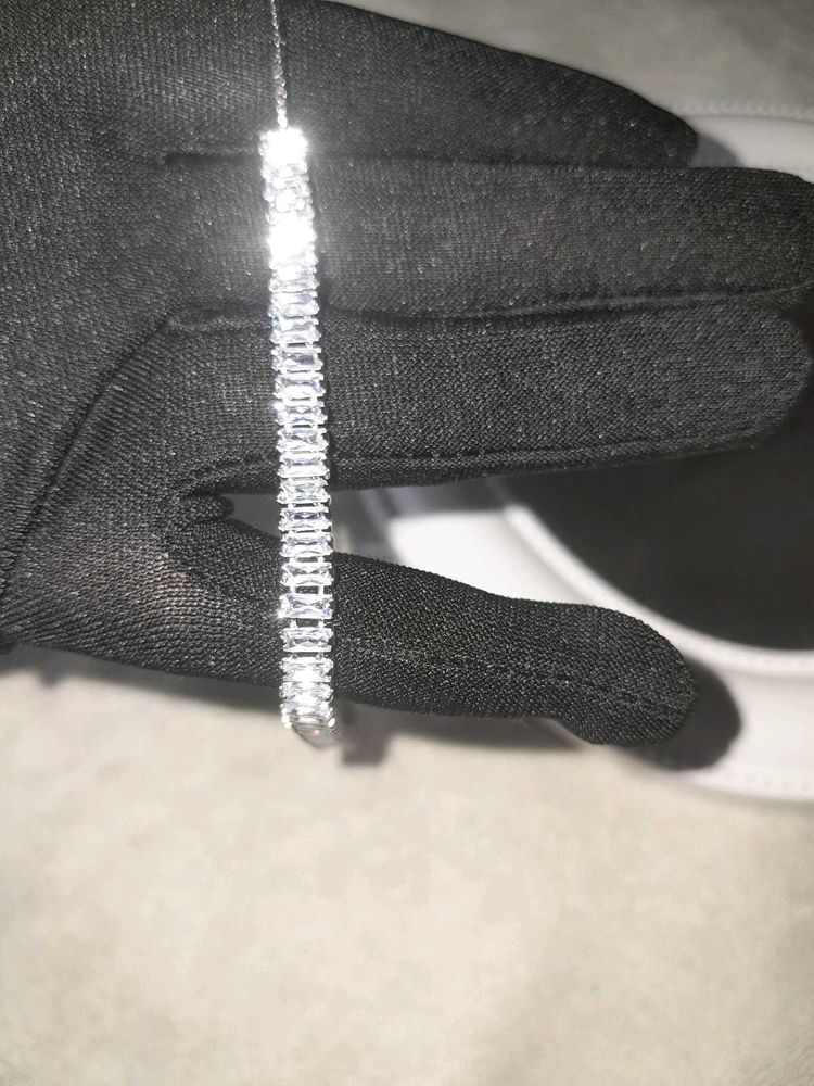 CZ Matrix Rectangular Cut Sparkling Bracelet