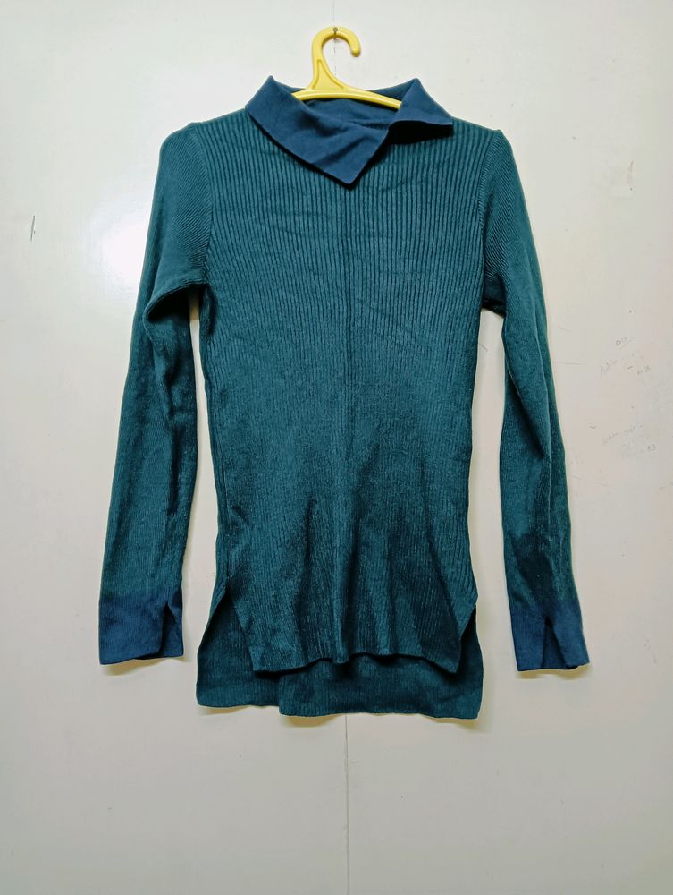 Side Neck Winter Top