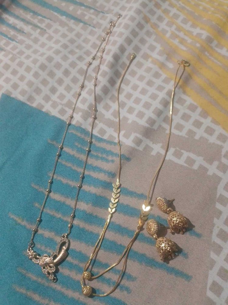 earings and mangalsutra
