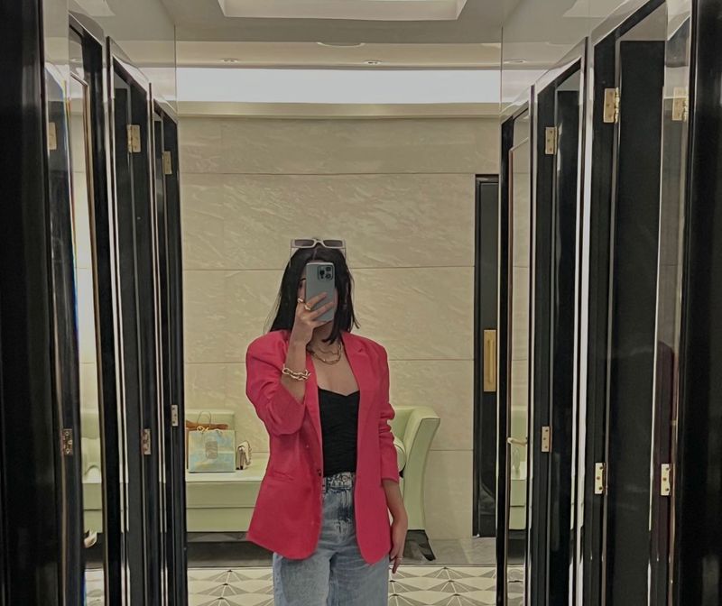Oversized Pink Blazer