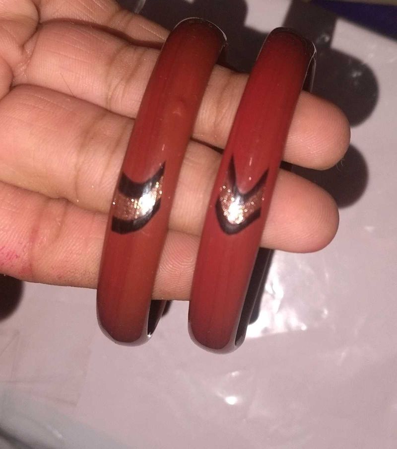 Red &amp; Gold Bangle 2 Set