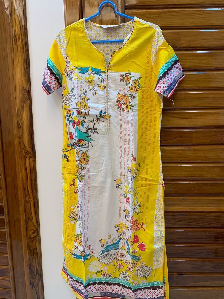 Floral Print Kurta