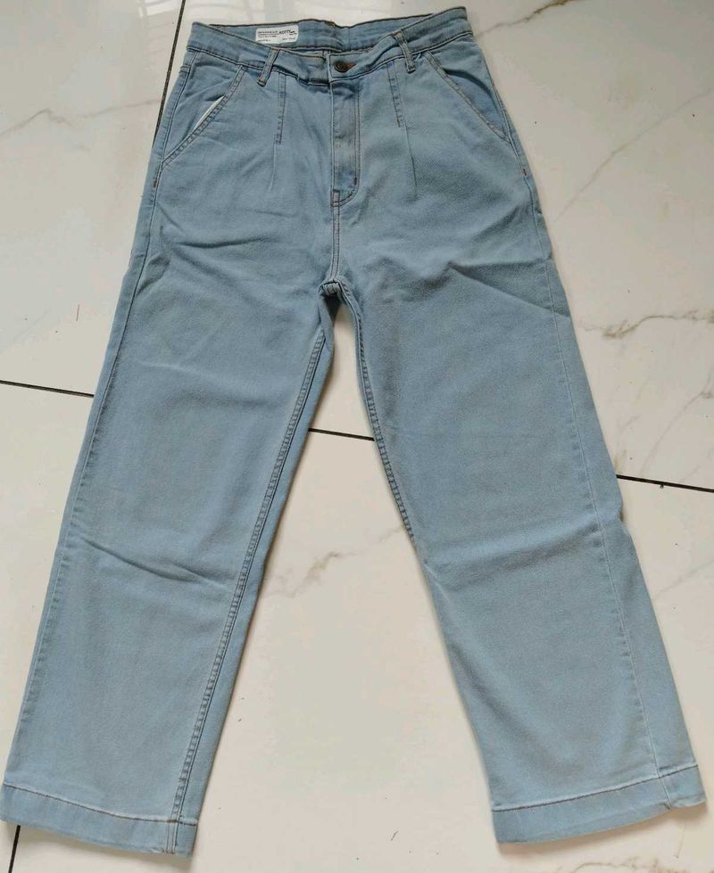 Light Wash Wide Leg Jeans