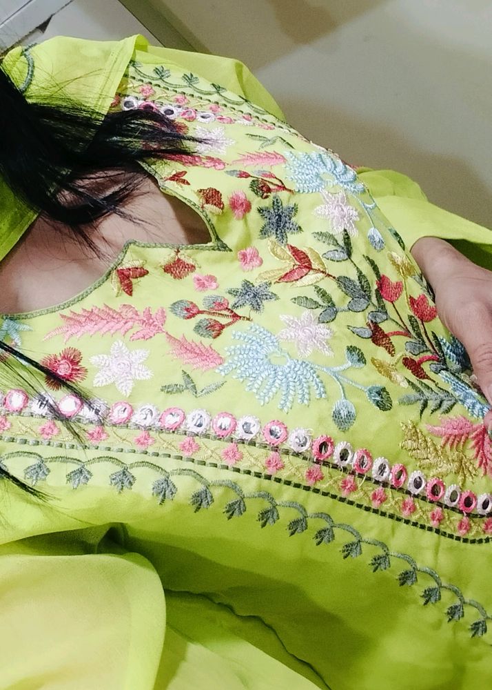 Kurta Palazzo And Dupatta Set
