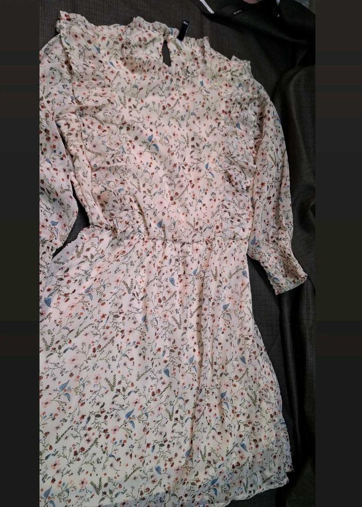 Floral Print Mini Dress