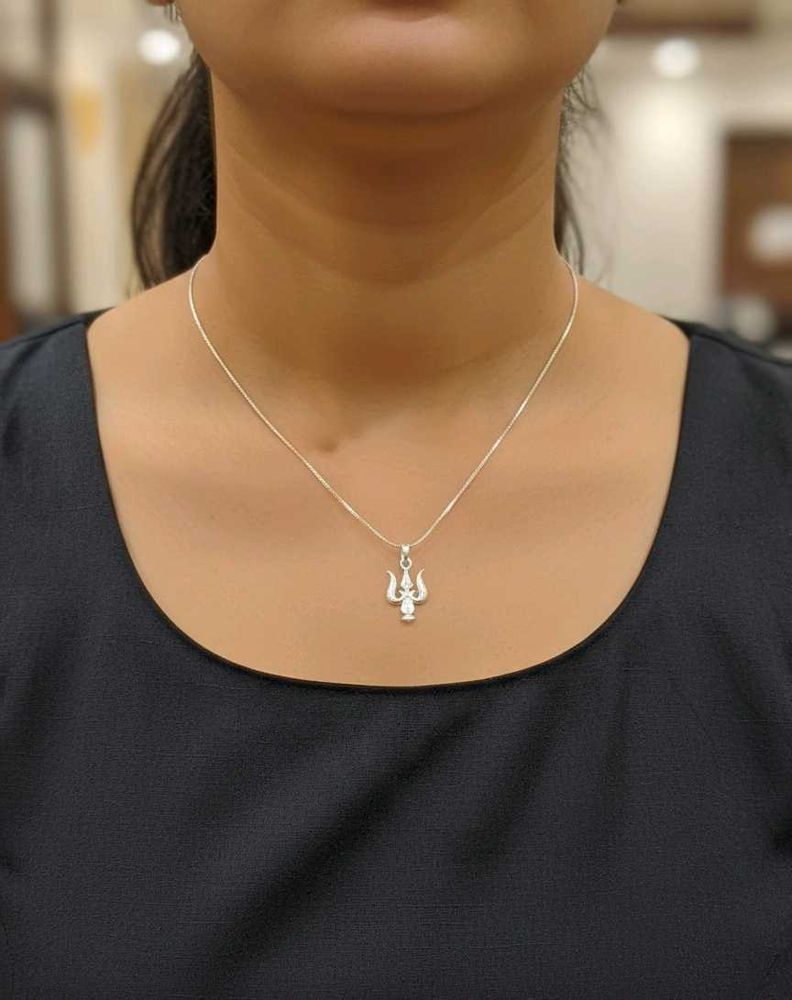 Trishul Silver Pendant